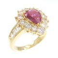 K18YG ルビー リング 1.13CT