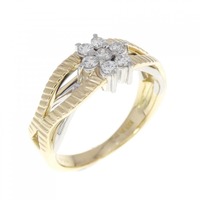 K18YG/PT ダイヤモンド リング 0.20CT