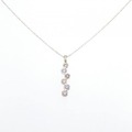 K18YG/PT/K18PG ダイヤモンド ネックレス 0.40CT