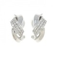 K18WG ダイヤモンド ピアス 0.40CT