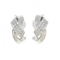 K18WG ダイヤモンド ピアス 0.40CT