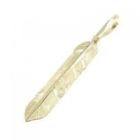 【新品】K18YG フェザー ペンダント