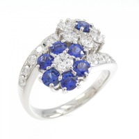 PT フラワー サファイヤ リング 0.95CT