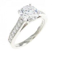 【リメイク】PT ダイヤモンド リング 1.090CT E VS2 3EXT H&C