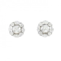【新品】PT ダイヤモンド ピアス 0.204CT 0.204CT F VS2 Good