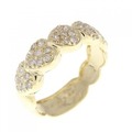 K18YG ハート ダイヤモンド リング 0.38CT