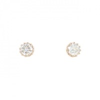 【リメイク】K18PG/ST ダイヤモンド ピアス 0.231CT 0.244CT F SI1 Good