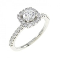 【リメイク】PT ダイヤモンド リング 0.306CT F SI1 VG