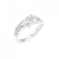 K18WG ダイヤモンド ピンキー リング 0.13CT