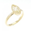 K18YG ダイヤモンド リング 0.872CT