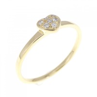K18YG ハート ダイヤモンド リング 0.04CT