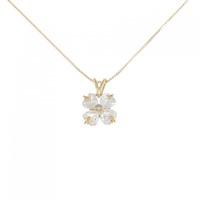 K18YG フラワー ダイヤモンド ネックレス 1.00CT