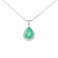 PM/PT エメラルド ネックレス 4.71CT