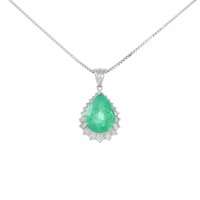 PM/PT エメラルド ネックレス 4.71CT
