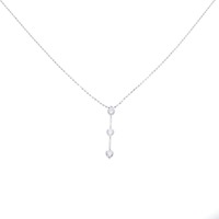 PT スリーストーン ダイヤモンド ネックレス 0.30CT