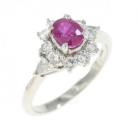 PT ルビー リング 0.45CT