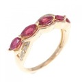 K18PG ルビー リング 0.85CT