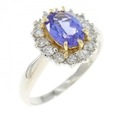 PT/K18YG タンザナイト リング 0.90CT