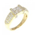 K18YG ダイヤモンド リング 1.20CT