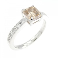 K18WG ダイヤモンド リング 1.123CT