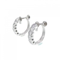 PT フープ ダイヤモンド イヤリング 0.84CT