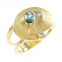 750YG トルマリン リング