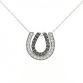 K18WG 2WAY ダイヤモンド ネックレス 0.21CT