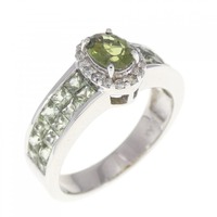 K18WG サファイヤ リング 拡散処理未検査