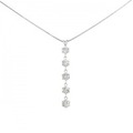 K18WG ダイヤモンド ネックレス 1.00CT