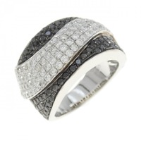 K18WG/K18BG ダイヤモンド リング 0.95CT