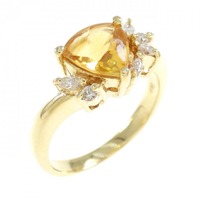 K18YG シトリン リング
