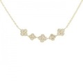 K18YG ダイヤモンド ネックレス 0.12CT