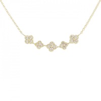 K18YG ダイヤモンド ネックレス 0.12CT