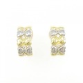 K18YG/PT ダイヤモンド ピアス/イヤリング 0.10CT
