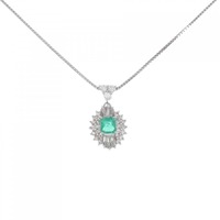 PT エメラルド ネックレス 0.38CT