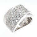 18KWG パヴェ ダイヤモンド リング 1.80CT
