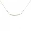 K18PG ダイヤモンド ネックレス 0.30CT