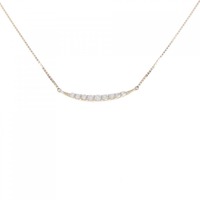 K18PG ダイヤモンド ネックレス 0.30CT