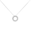 K18WG ダイヤモンド ネックレス 0.20CT