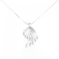 K18WG ダイヤモンド ネックレス 1.00CT