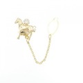 K18YG ホース ダイヤモンド タイタック 0.21CT
