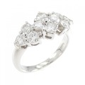 PT フラワー ダイヤモンド リング 1.00CT