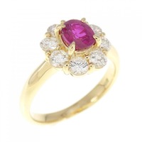 K18YG ルビー リング 0.79CT