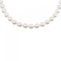 シルバークラスプ アコヤパール ネックレス 9-9.5mm