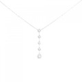 K18WG ダイヤモンド ネックレス 0.20CT