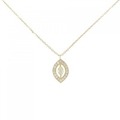 K18YG ダイヤモンド ネックレス 0.15CT