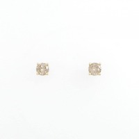 K18YG ソリティア ダイヤモンド ピアス 0.40CT