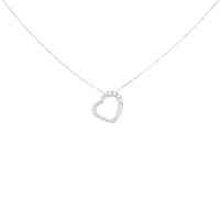 PT ハート ダイヤモンド ネックレス 0.30CT