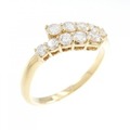 K18YG ダイヤモンド リング 0.52CT