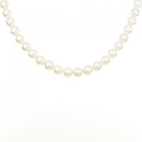 シルバークラスプ アコヤパール ネックレス 7.5-8mm
